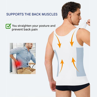 Korigující pánská košile s tvarovacím efektem – Noah