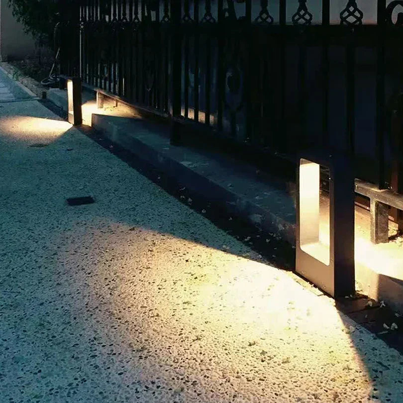 Wasserdichte LED-Rasenlampe, 15W, COB-LED, Außenbereich, Gartenbeleuchtung, schwarz.