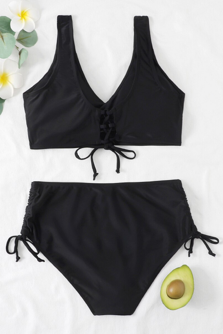 Barevné bikiny se šňůrkou a twistovým detailem – Zaraï