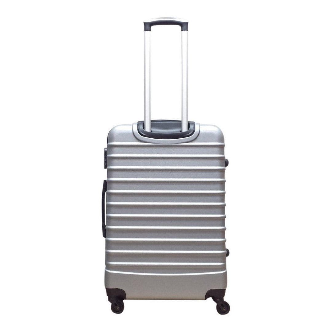 2-dílná plastová cestovní taška – Milano Silver