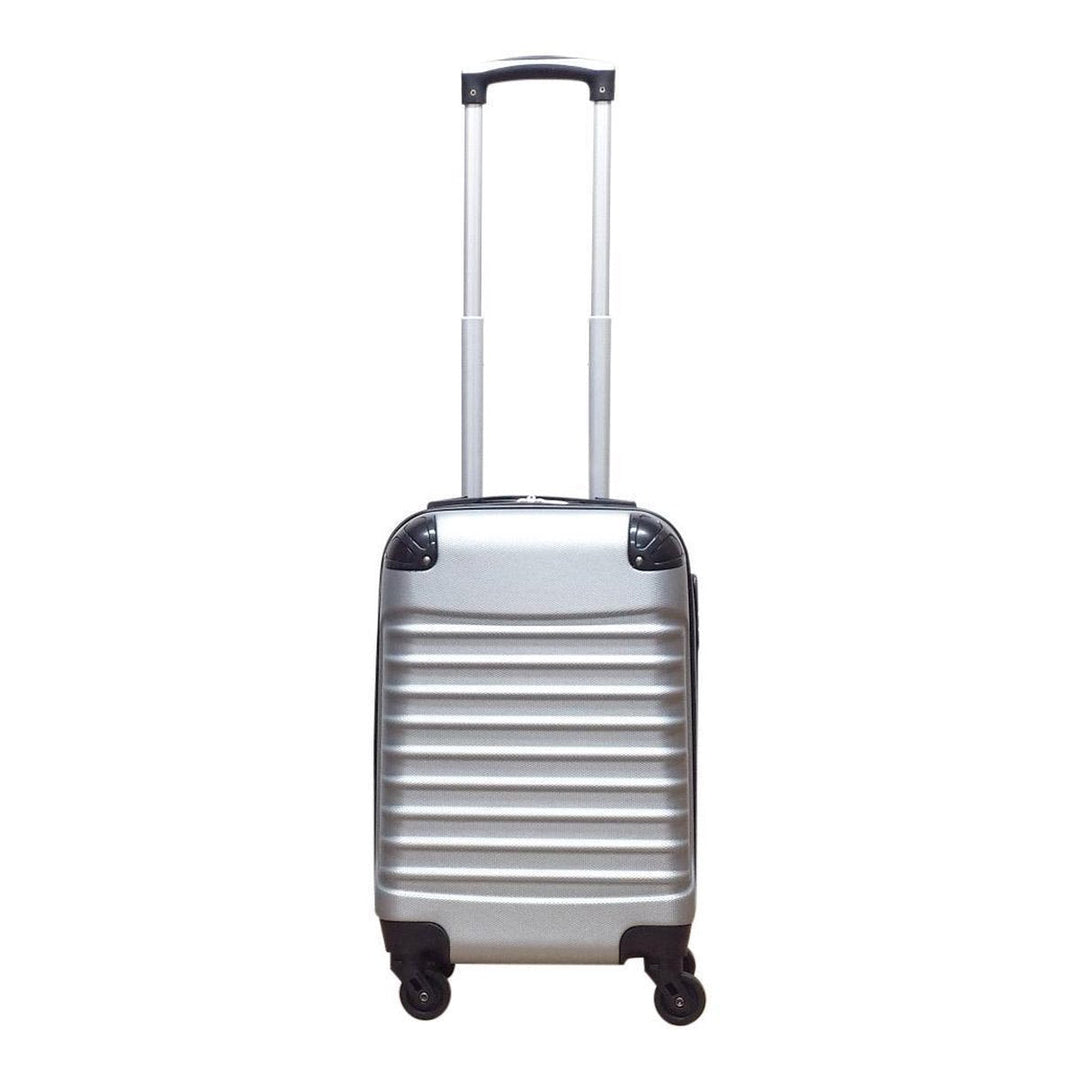 2-dílná plastová cestovní taška – Milano Silver