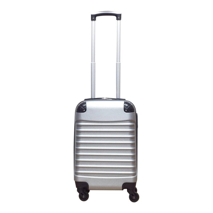 2-dílná plastová cestovní taška – Milano Silver