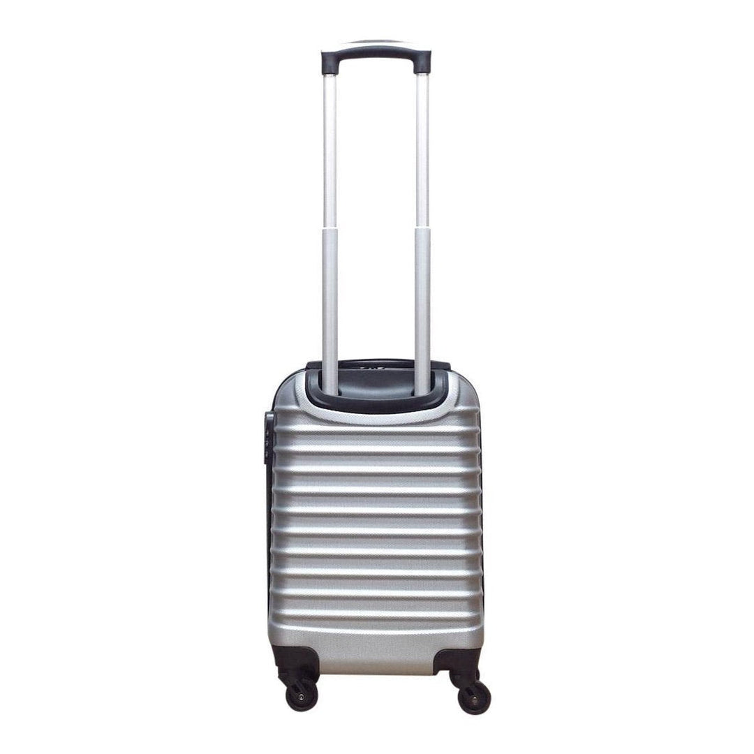 2-dílná plastová cestovní taška – Milano Silver