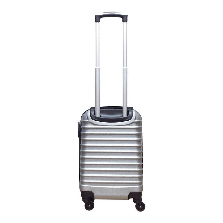 2-dílná plastová cestovní taška – Milano Silver