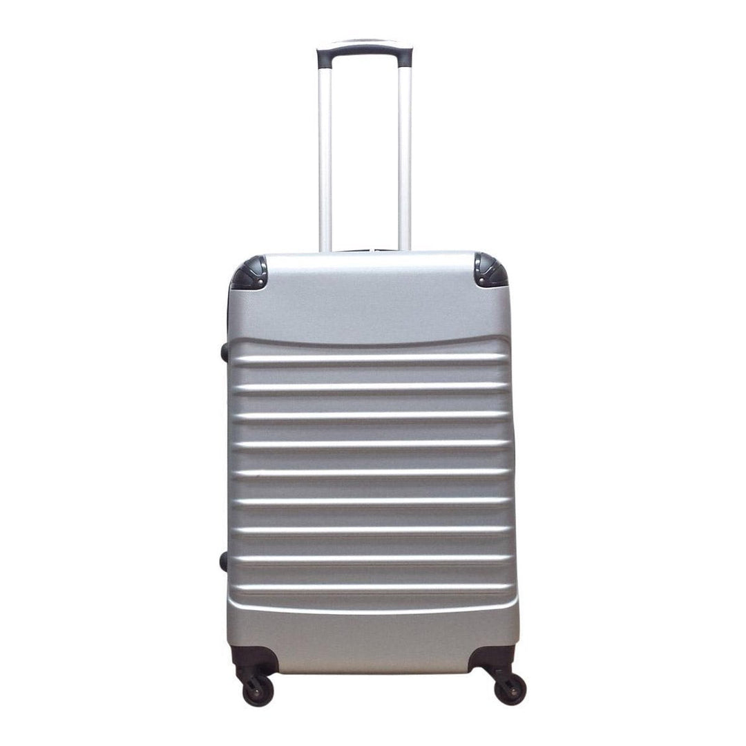 2-dílná plastová cestovní taška – Milano Silver