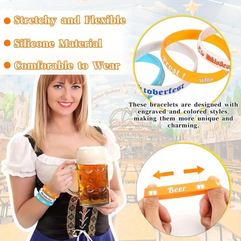 Silikonový náramek Set (24 kusů) – WiesnBand Oktoberfest 2025