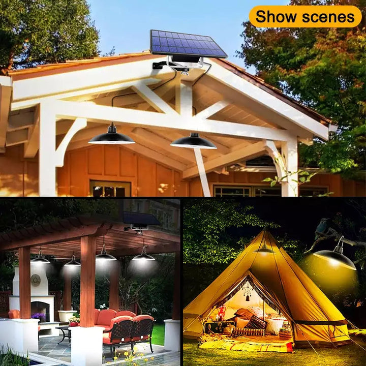 Bezdrátový solární LED lampový set s dálkovým ovládáním – TwinRay