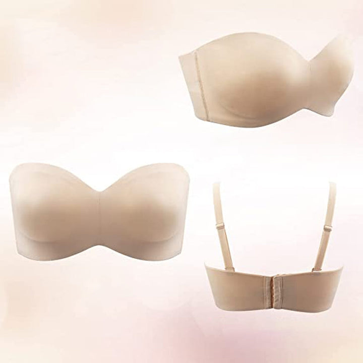 Bezešvá bandeau podprsenka s odnímatelnými ramínky – Camille