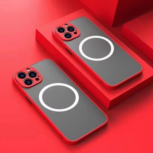 Matný magnetický obal na telefon s MagSafe a ochranou proti pádu – 1+1 ZDARMA