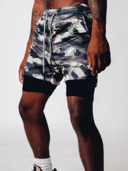 2-in-1 letní sportovní šortky pro muže – Felix