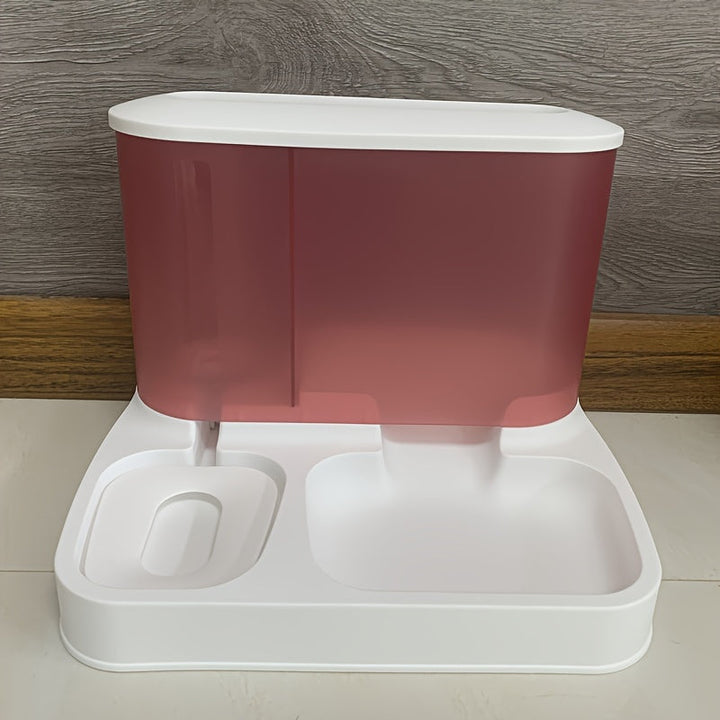 Rosa und weißer Seifenspender aus Kunststoff, modern, Badezimmerzubehör, Wandmontage.