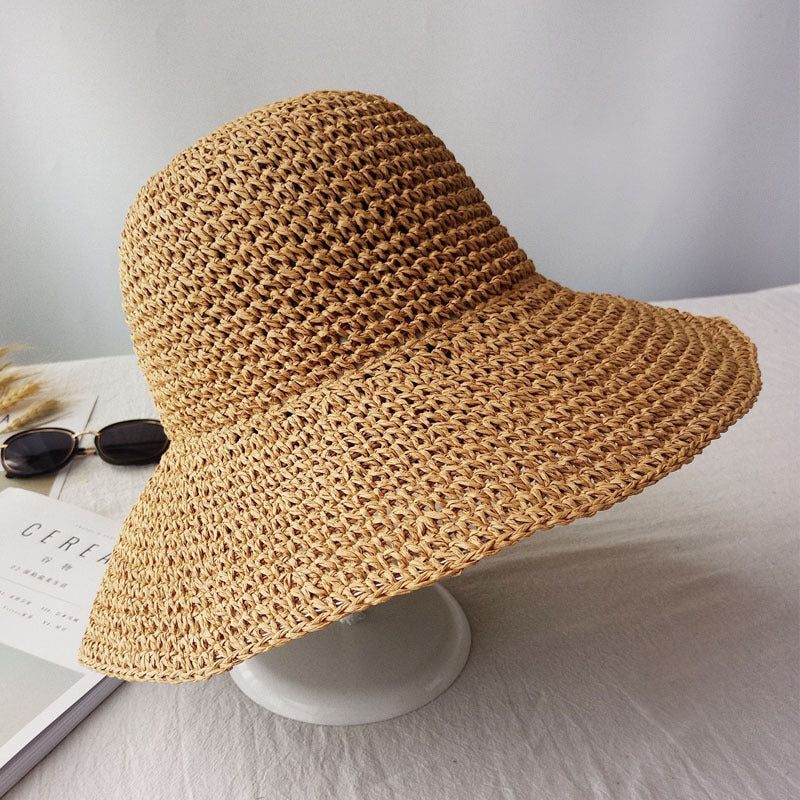 Lehce klesající retro plochý letní klobouk – Emma