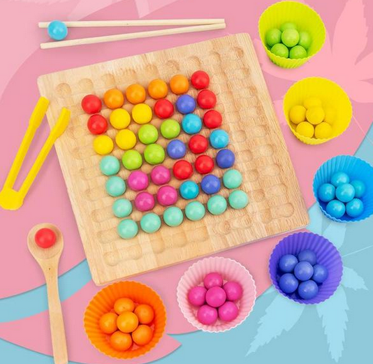 Montessori kuličková logická hra – Podporuje teorii barev a myšlení