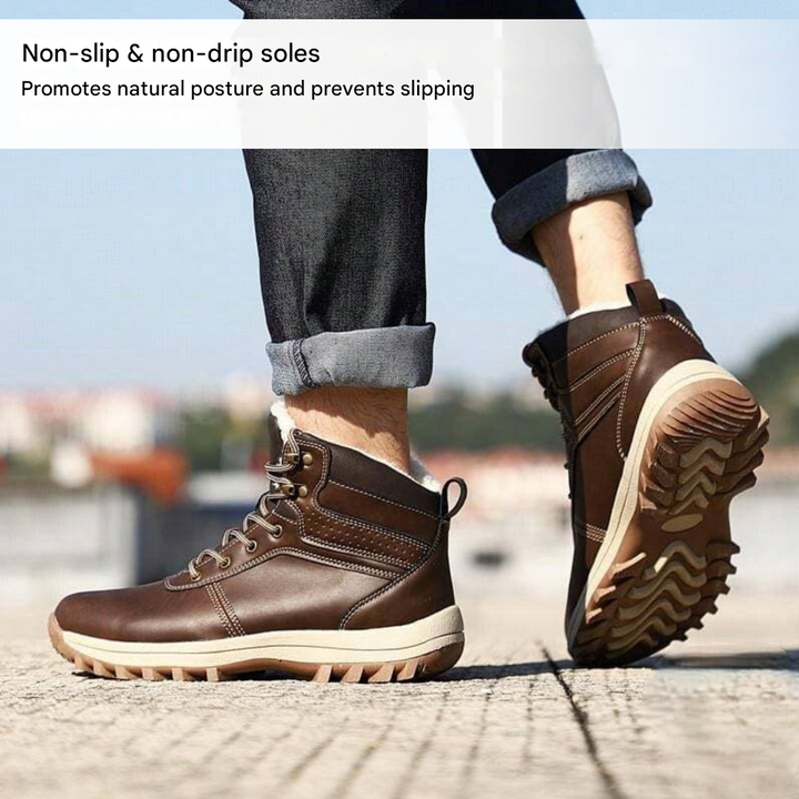 Podzimní-zimní boty s ochranou proti chladu a designem podzimního listí – Leonardo