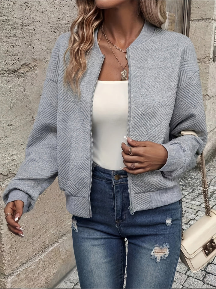 Stylová dámská zipová bunda – Rivka podzimní edice