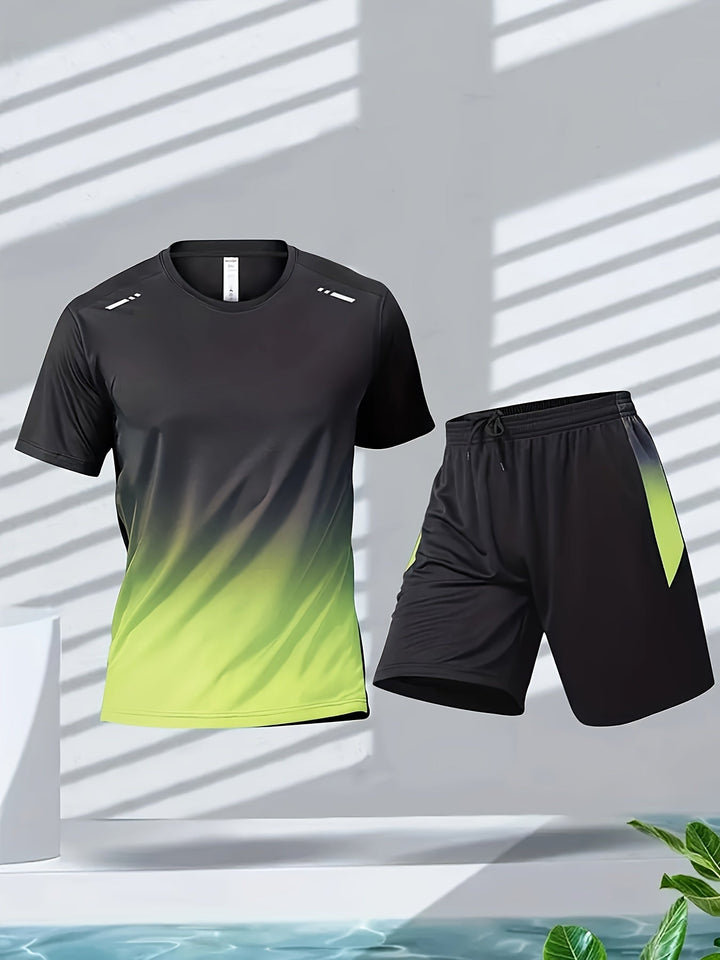 Prodyšná sportovní souprava pro muže s tričkem a šortkami - PowerMove