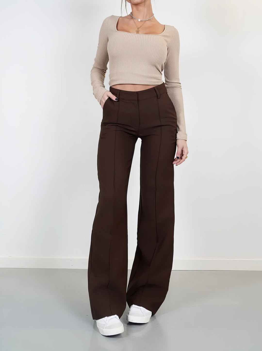 Stylické volné dámské kalhoty – Aurelia
