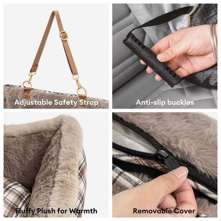 Plastová autosedačka pro domácí mazlíčky – RideSafe CozySeat