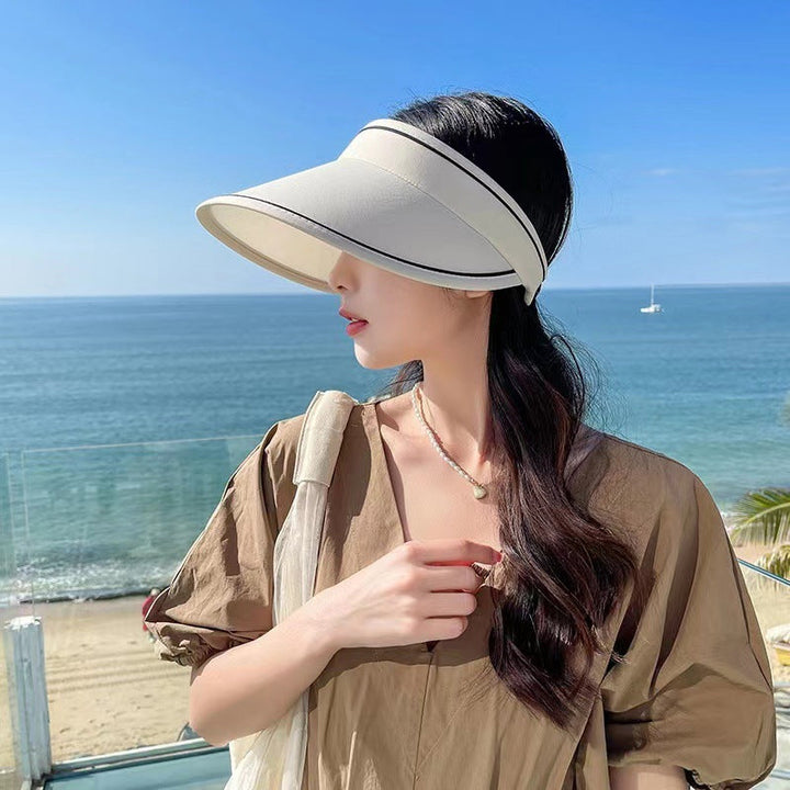 Trendy klobouk s rolovaným lemem a extra ochranou – FoldSun Pro