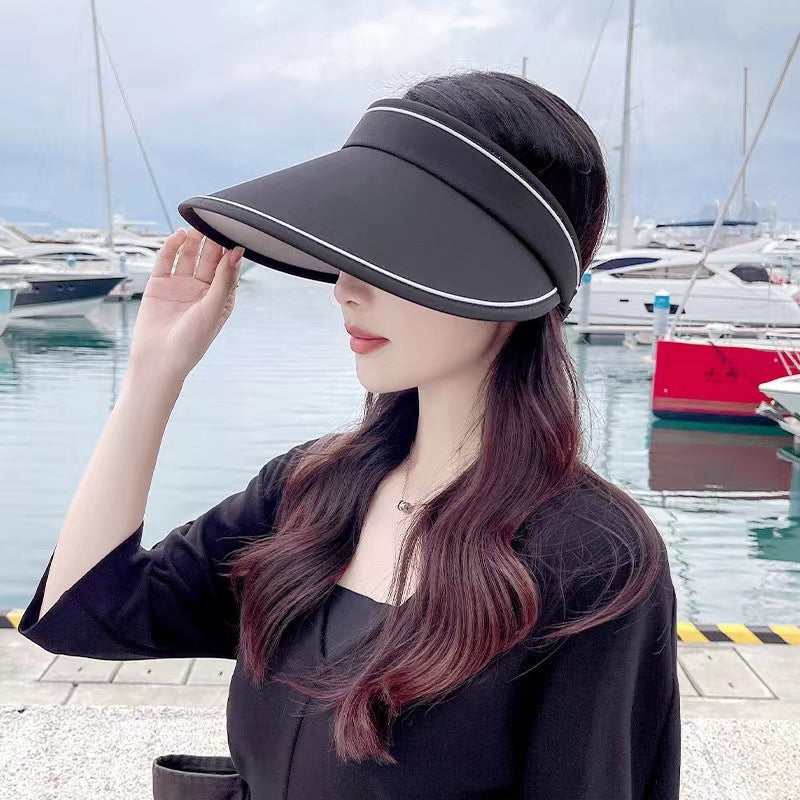 Trendy klobouk s rolovaným lemem a extra ochranou – FoldSun Pro