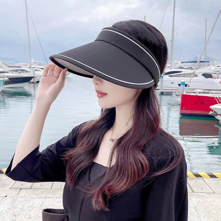 Trendy klobouk s rolovaným lemem a extra ochranou – FoldSun Pro