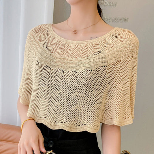 Dámský šál z hedvábí s úpletem a UV ochranou – Amira