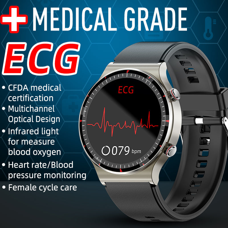 EKG chytré hodinky se senzorem pro měření saturace kyslíkem a srdeční frekvence – CardioTrack