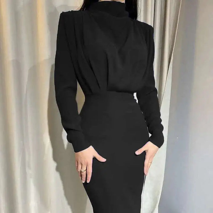 Bodycon midi šaty s rolákem – Valeria