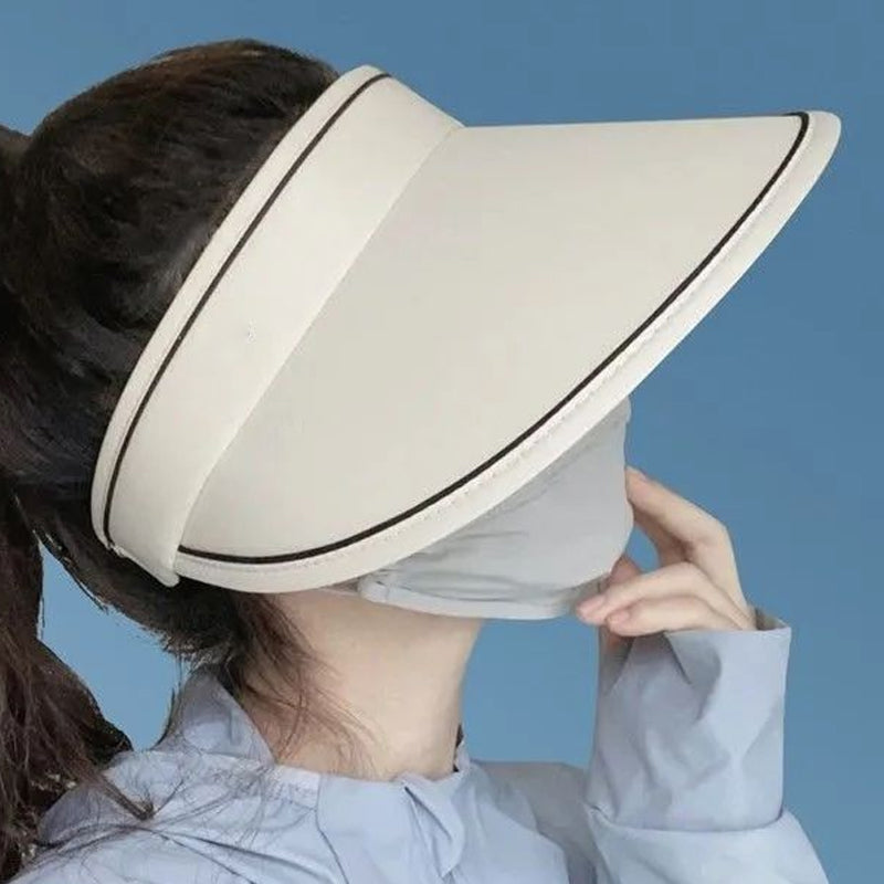 Trendy klobouk s rolovaným lemem a extra ochranou – FoldSun Pro