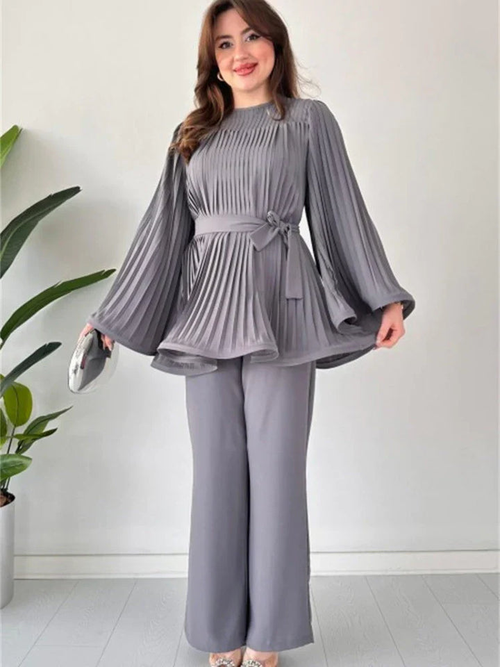 Dámský plisovaný set oblečení – Selene