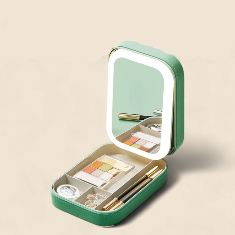 Kompaktní osvětlený organizér na make-up na cesty - Liora