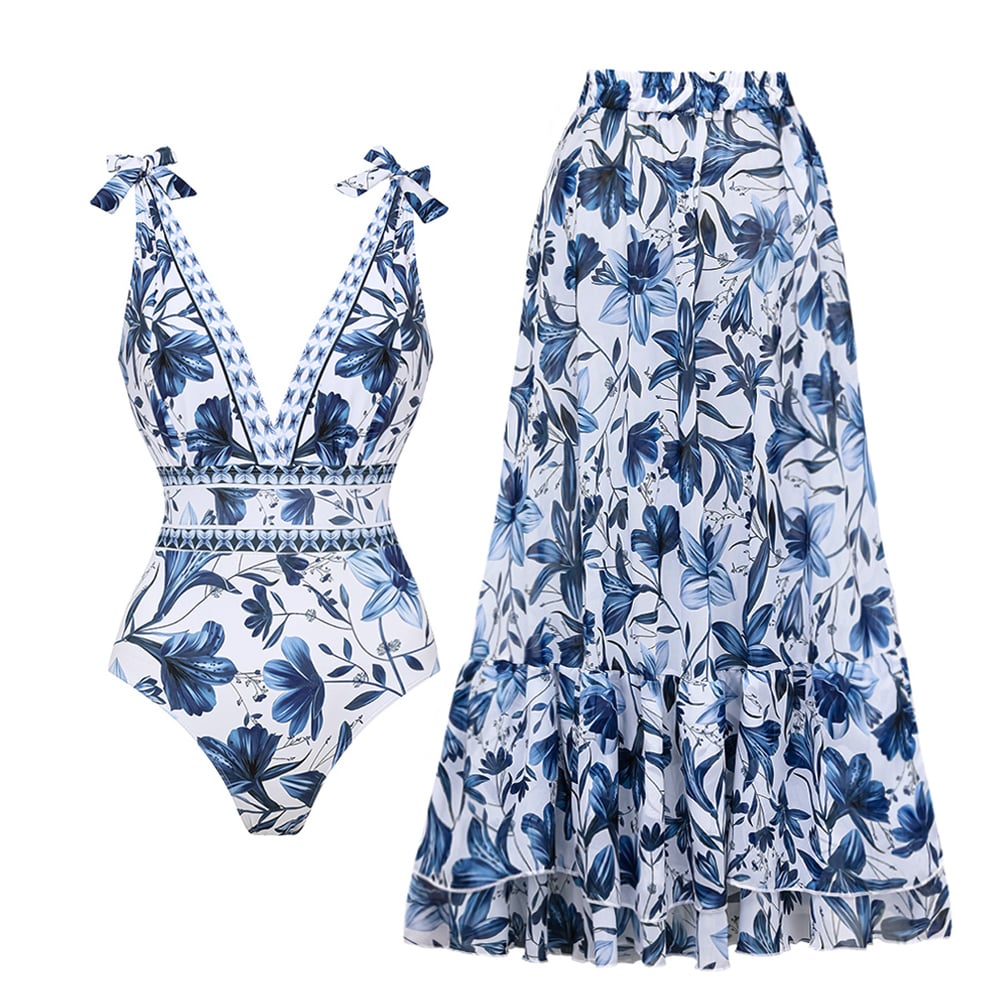 Stylový set plavek se sukní – Nele