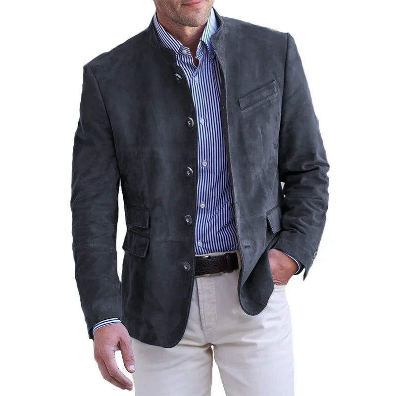 Podzimní klasická button-down bunda pro muže – Magnus