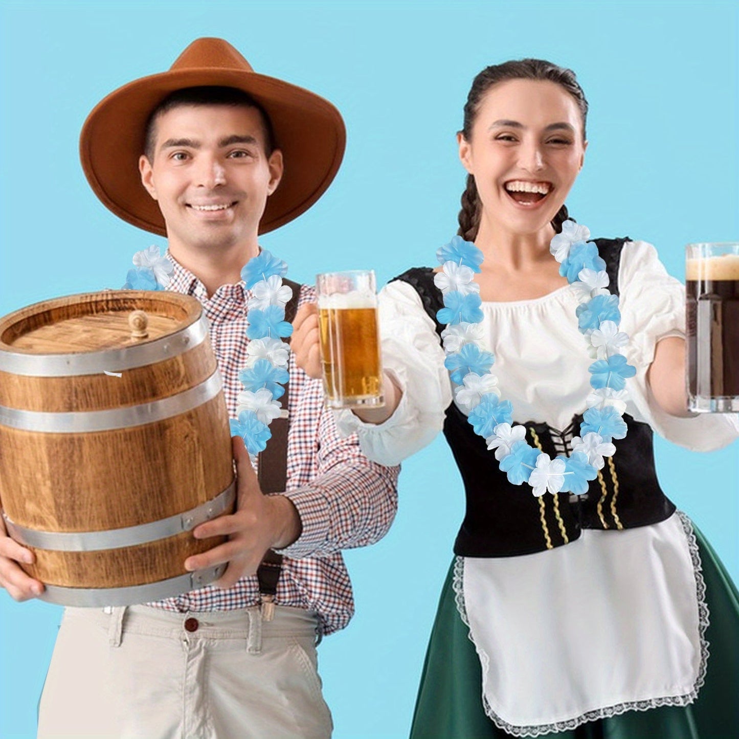 24 kusů dekorativních řetězů Oktoberfest – BavariaBlüten Oktoberfest 2025