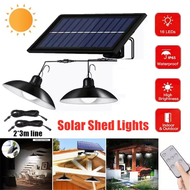 Bezdrátový solární LED lampový set s dálkovým ovládáním – TwinRay