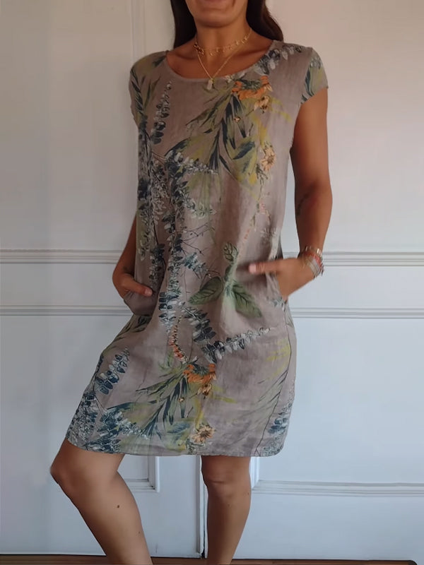 Pohodlné šaty s kulatým výstřihem – Valentina