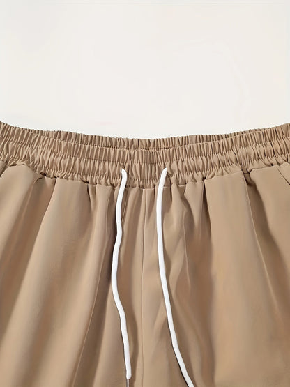 Dvoudílný letní set pro muže s potiskem listů, košile a šortky - Kiano