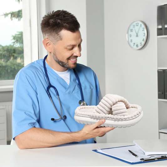 Dámské zimní domácí pantofle z materiálu EVA – Isabella edice sněhové vločky