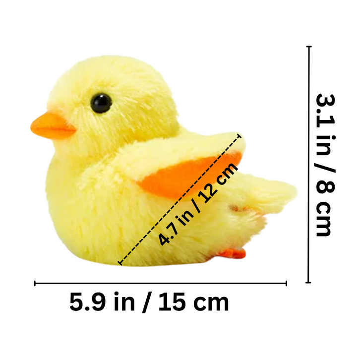 Gelbes Plüschküken, 15 cm, weiches Spielzeug, Kinder, Ostergeschenk, niedlich, gelb, flauschig.