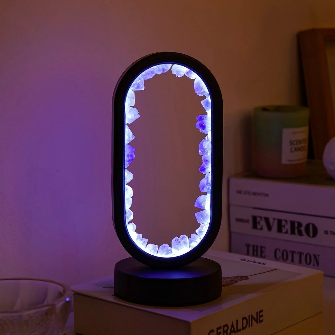 Ručně vyrobená ametystová lampa - Serenith