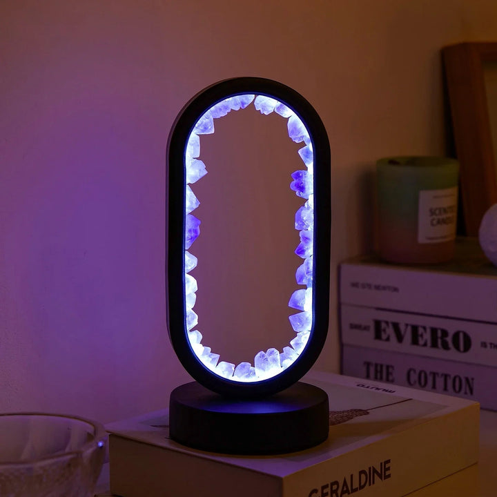 Ručně vyrobená ametystová lampa - Serenith