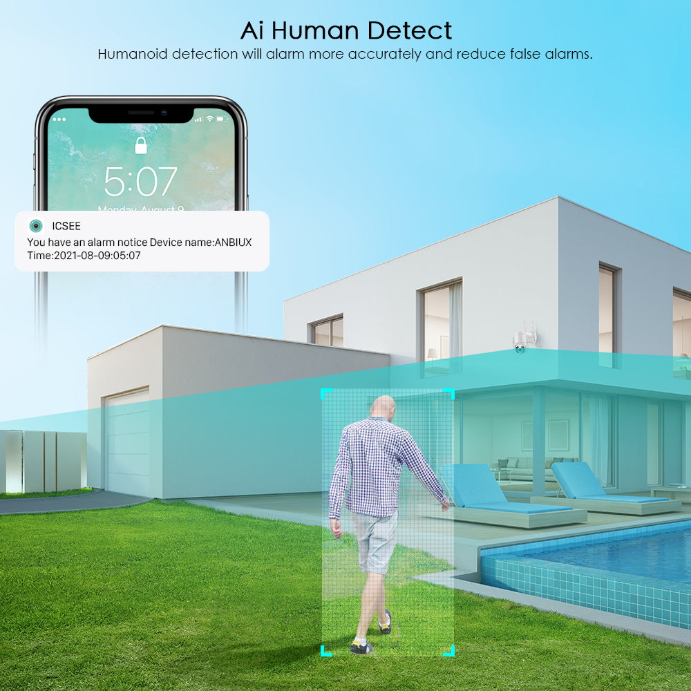 Bezdrátová venkovní kamera pro dohled s WiFi – SecureView 360