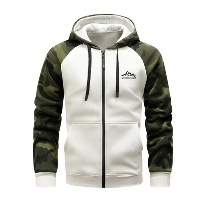 Teplá a pohodlná pánská kamuflážní fleecová bunda – Ethan