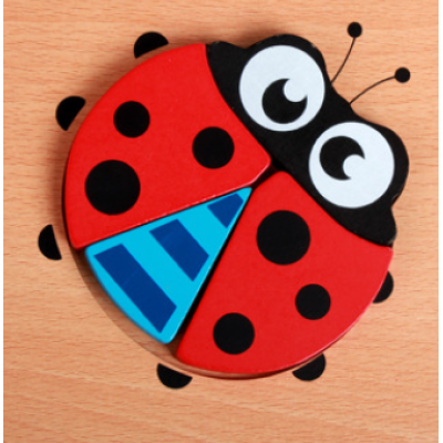 Dřevěné puzzle pro malé děti – Montessori objevovací set (1+1 ZDARMA)