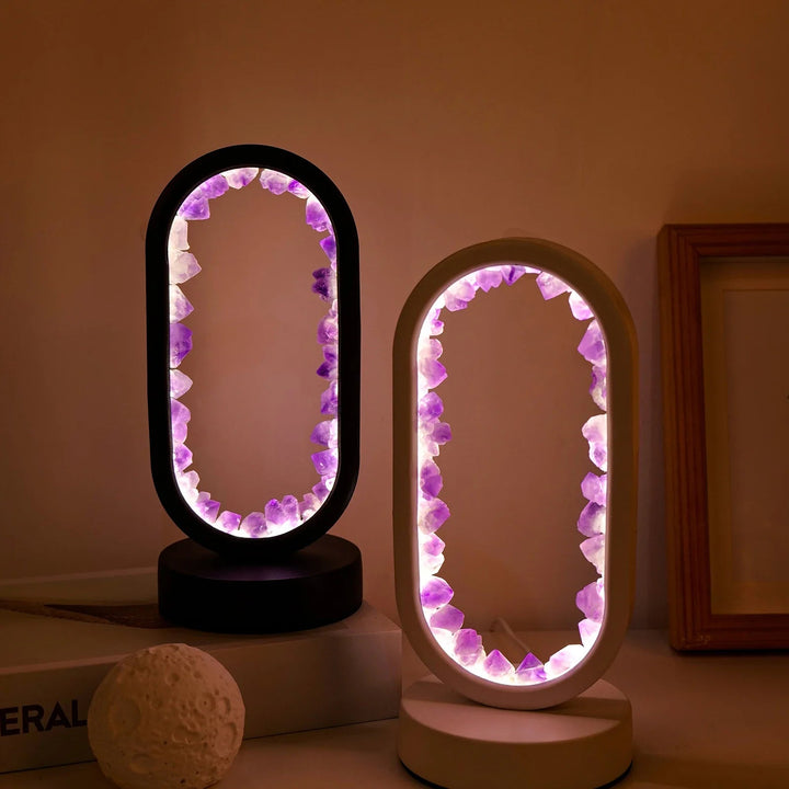 Ručně vyrobená ametystová lampa - Serenith
