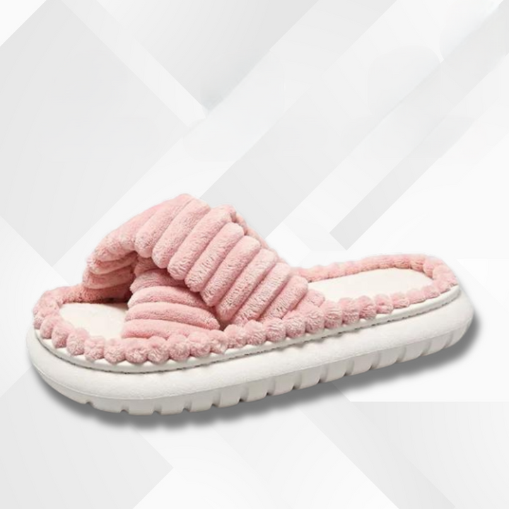 Dámské zimní domácí pantofle z materiálu EVA – Isabella edice sněhové vločky
