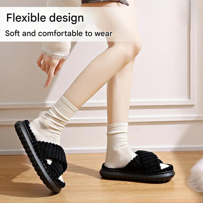 Dámské zimní domácí pantofle z materiálu EVA – Isabella edice sněhové vločky