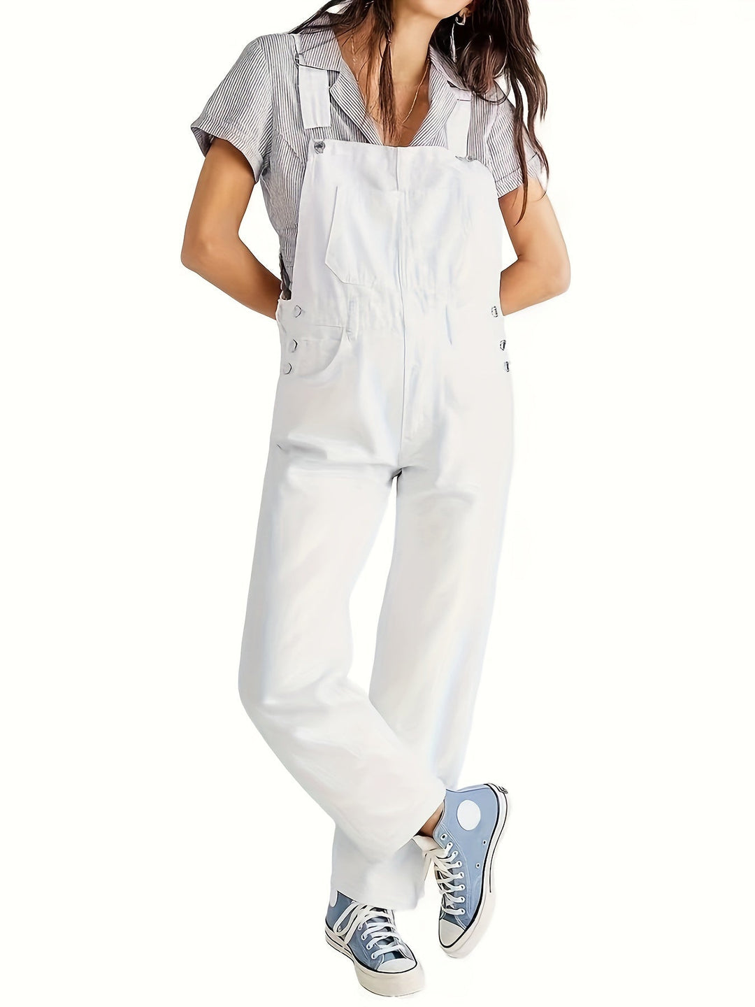 Stylický dámský denim overall na každý den - CityEase