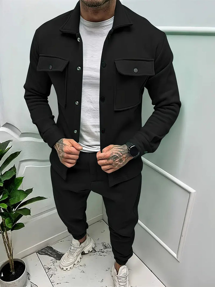 Stylový pánský set s bundou a kalhotami – Daan