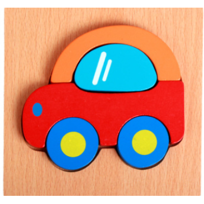 Dřevěné puzzle pro malé děti – Montessori objevovací set (1+1 ZDARMA)